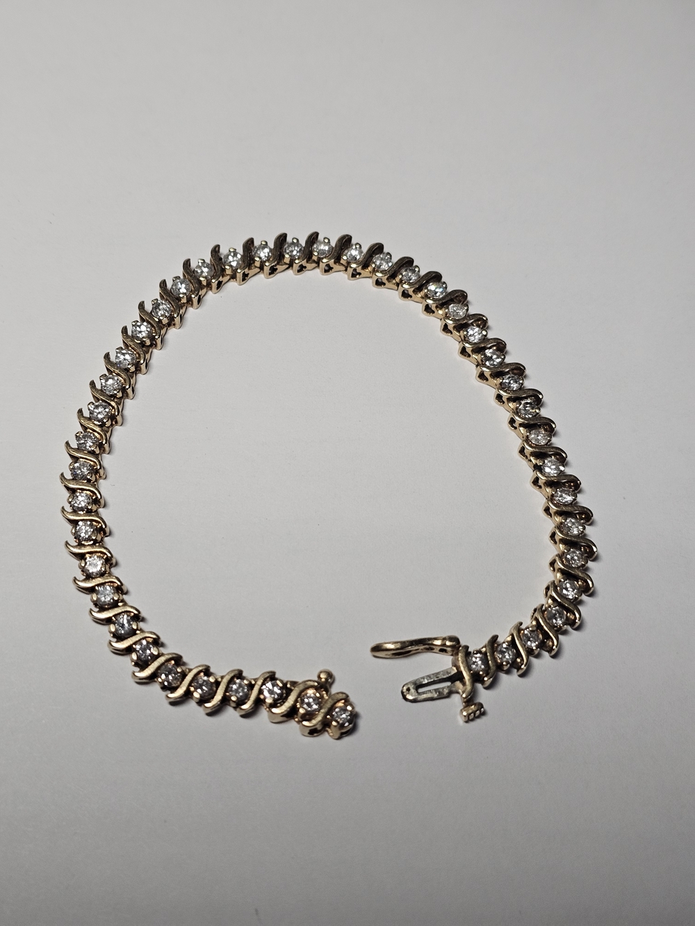 14k Gold Tennis Bracelet With Diamonds
